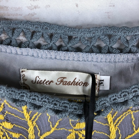 Stylewe floral lace short sleeve pockets mini dres - Picture 4 of 8